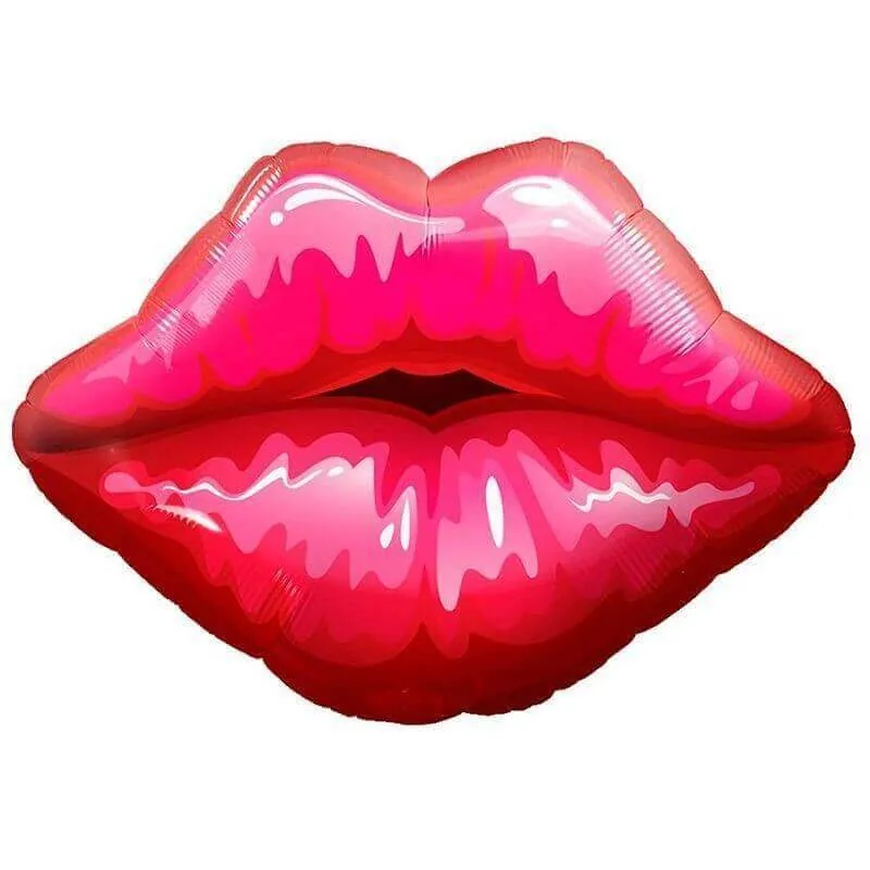 Воздушный шар - Фигура, Губы 30"/76 см