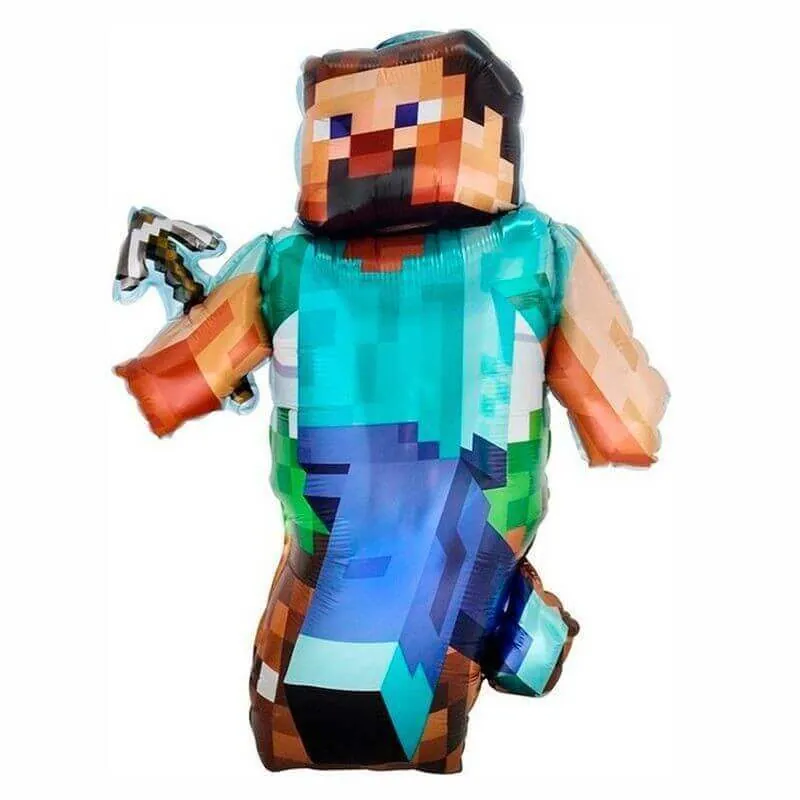 Воздушный шар - Фигура, Пиксельный человек 34"/86 см