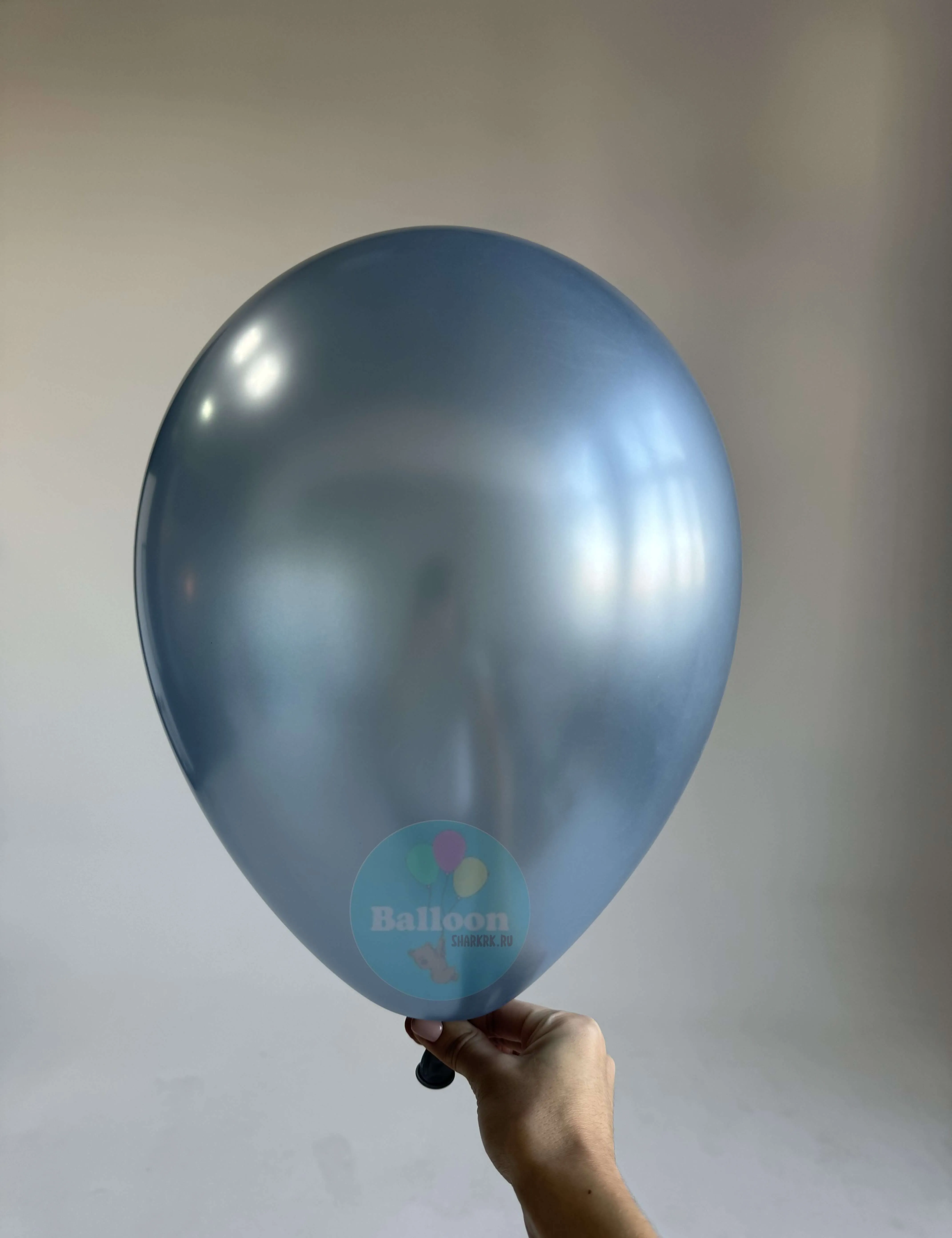 Гелиевый шар, Шелк Арктический голубой 12"/30 см
