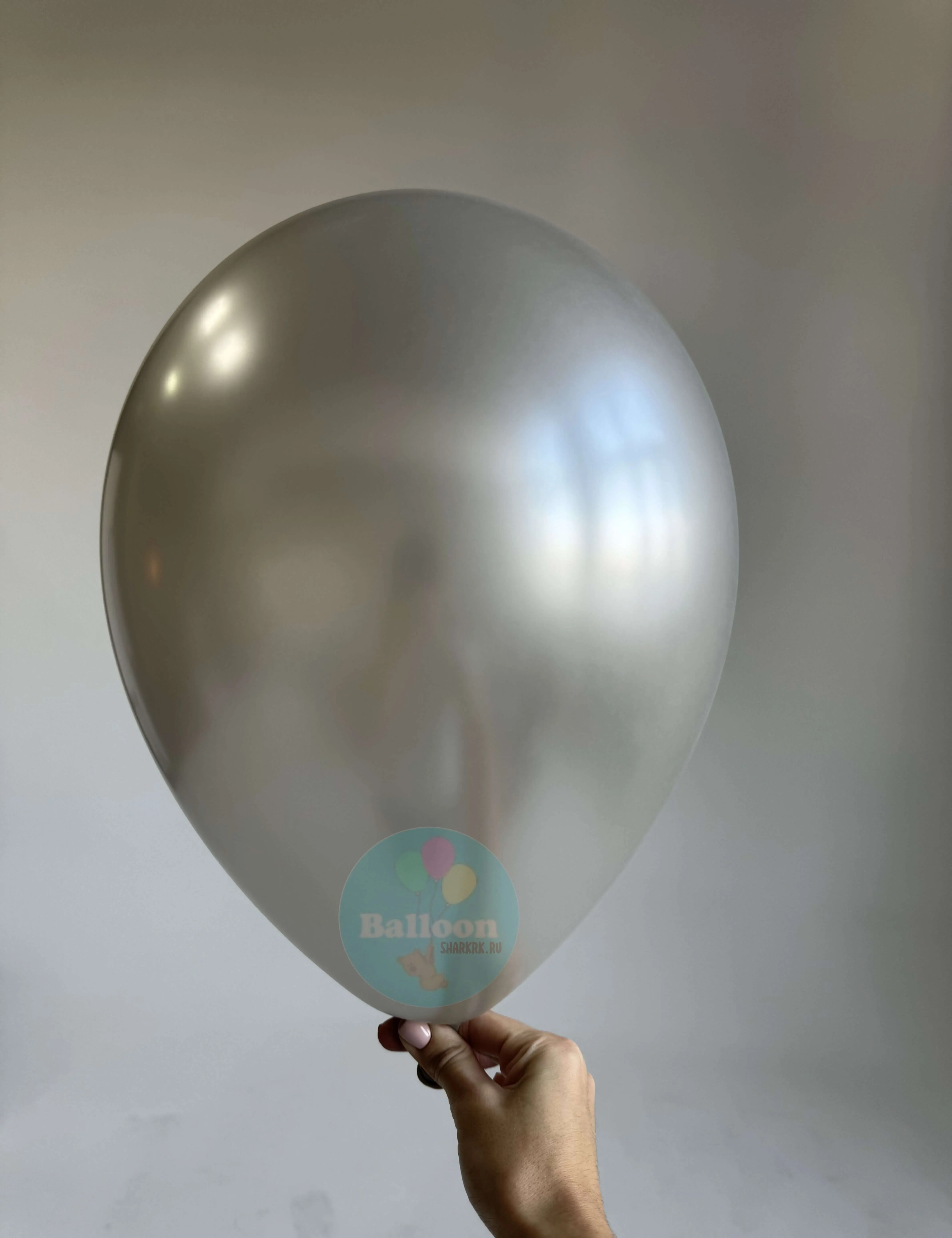 Гелиевый шар, Шелк Кремовый жемчуг 12"/30 см