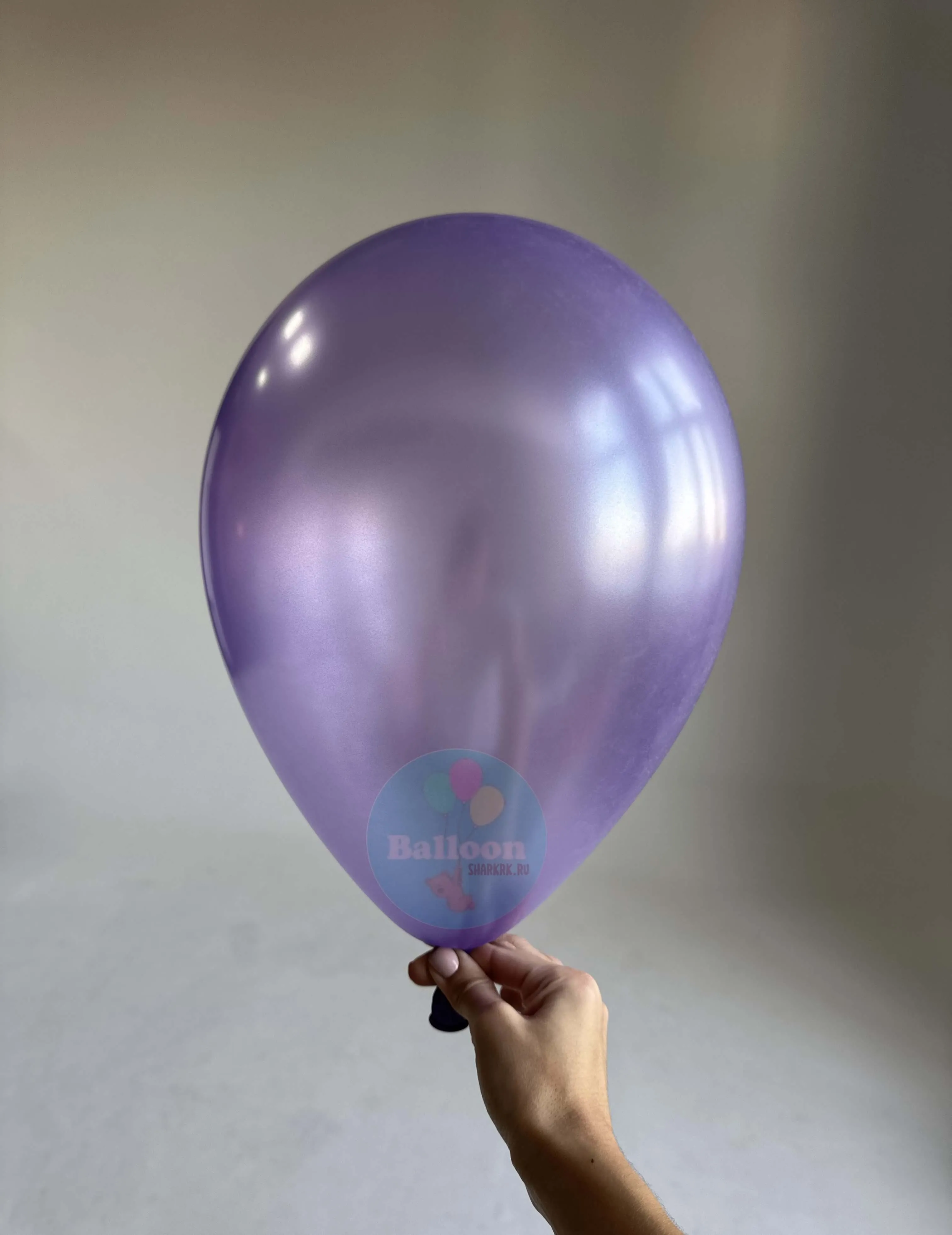 Гелиевый шар, Сиреневый, Перламутр 12"/30 см