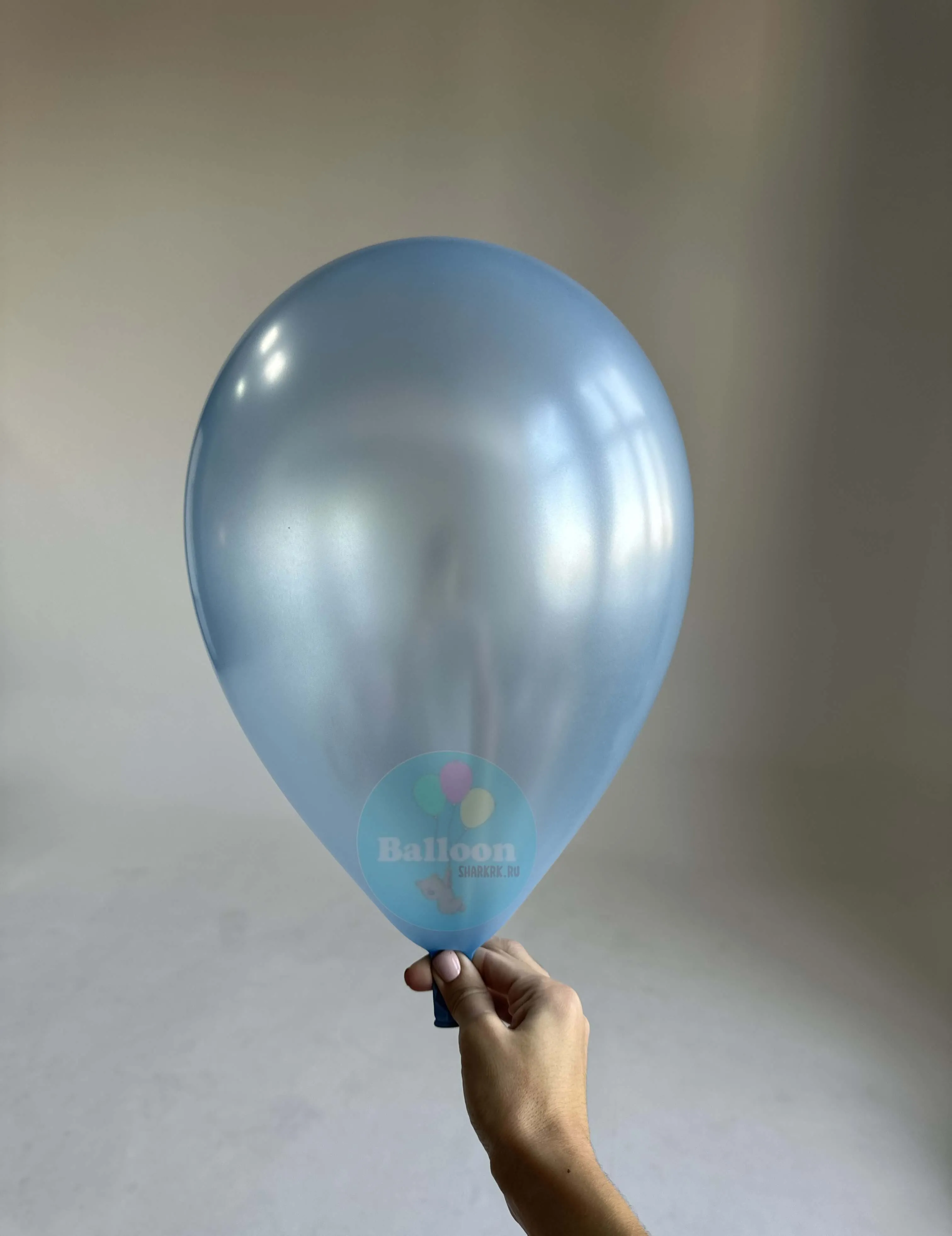 Гелиевый шар, Голубой, Перламутр 12"/30 см