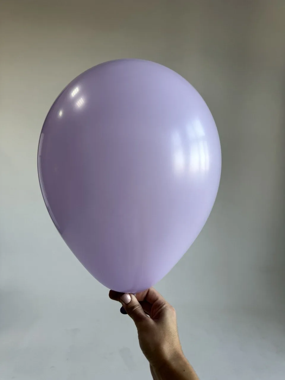 Гелиевый шар, Светло-сиреневый, Макарунс, Пастель, 12"/30 см