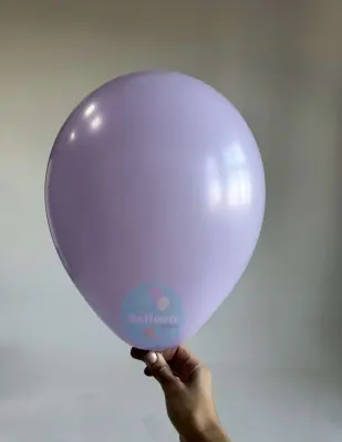 Гелиевый шар, Светло-сиреневый, Макарунс, Пастель, 12"/30 см