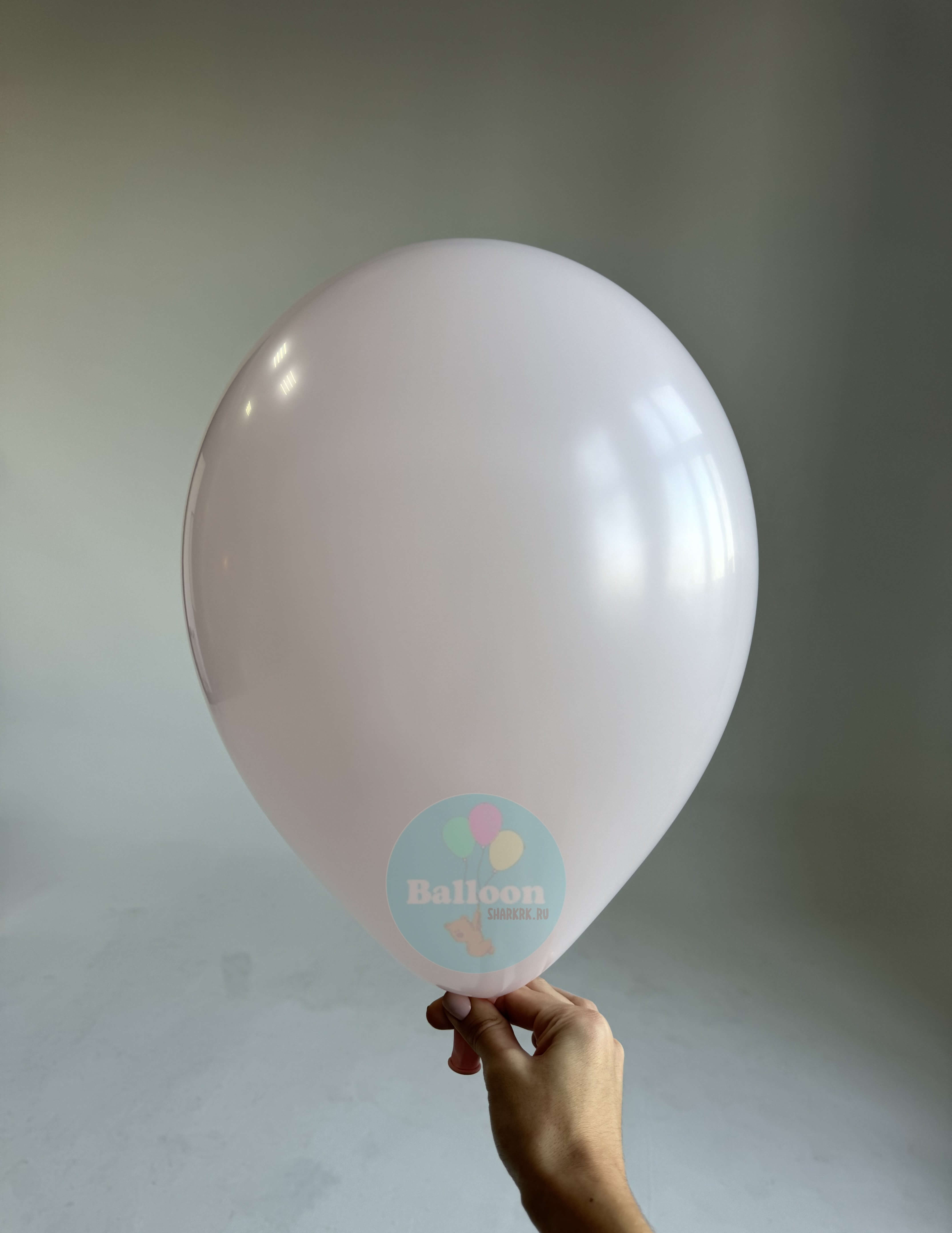Гелиевый шар, Р Нежно-розовый, Макарунс, Пастель,12"/30 см