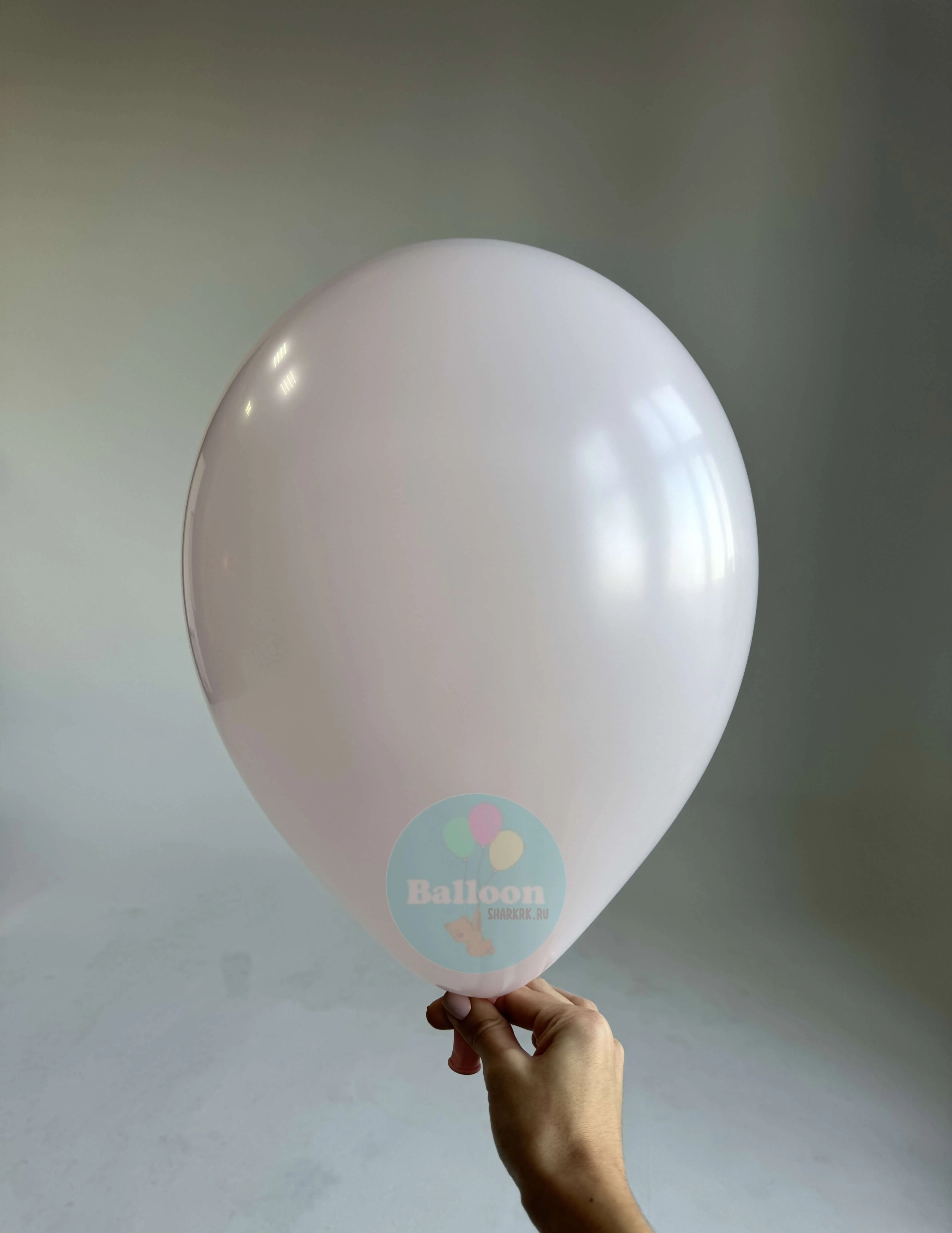 Гелиевый шар, Р Нежно-розовый, Макарунс, Пастель,12"/30 см