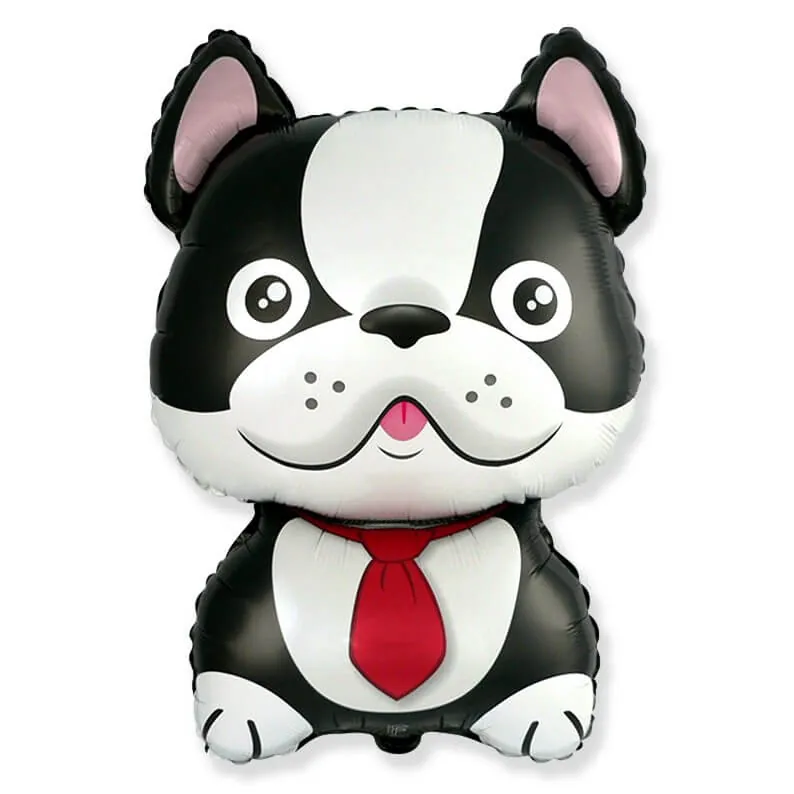 Воздушный шар - Фигура, Французский бульдог черный 28"/71 см