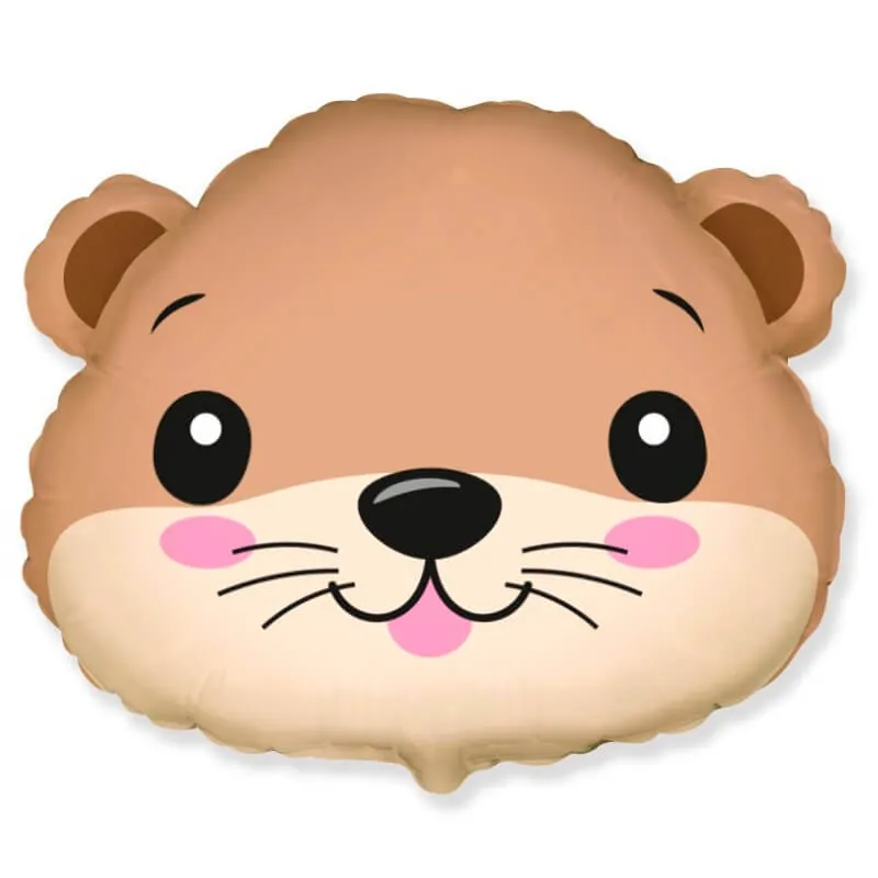 Воздушный шар - Фигура, Милая выдра голова 24"/60 см