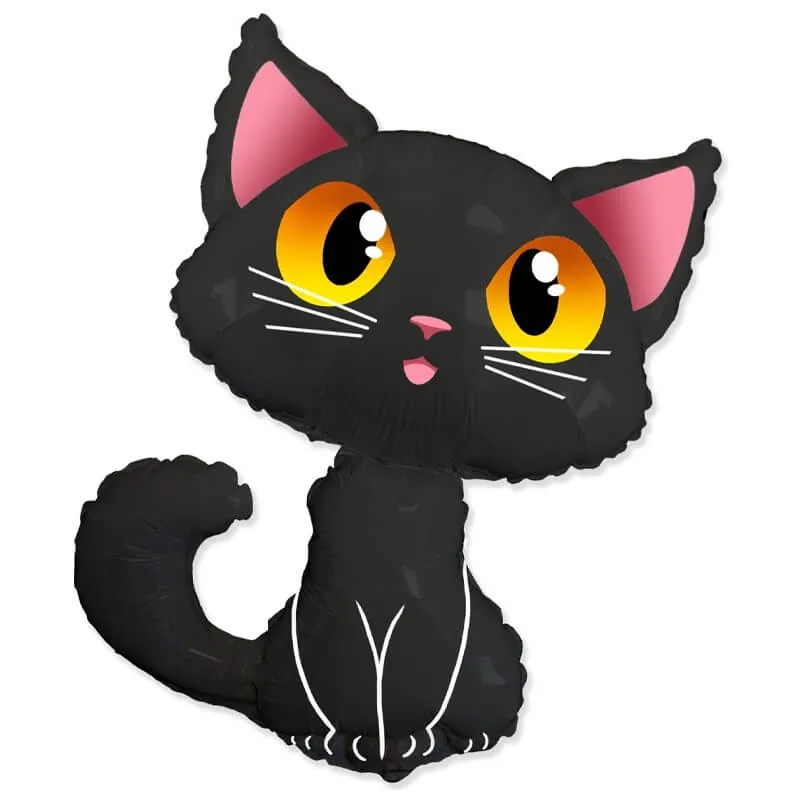 Фигура, Черный кот 36"/91 см Воздушный шар - Фигура, Черный кот 36"/91 см