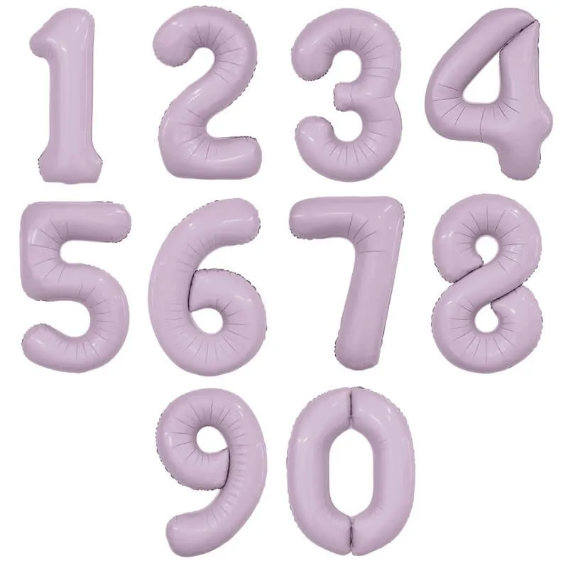 Воздушный шар - Цифра, Орхидея, 40"/100 см