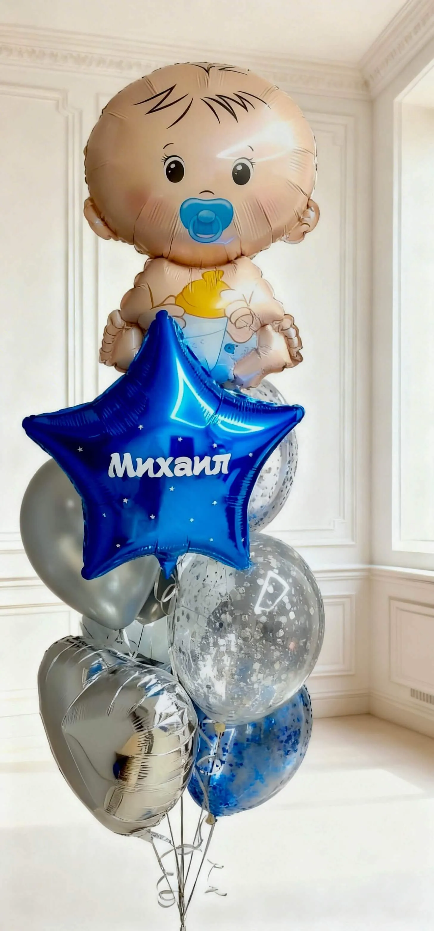 Воздушный шар - Фонтан выписка пупс с именем