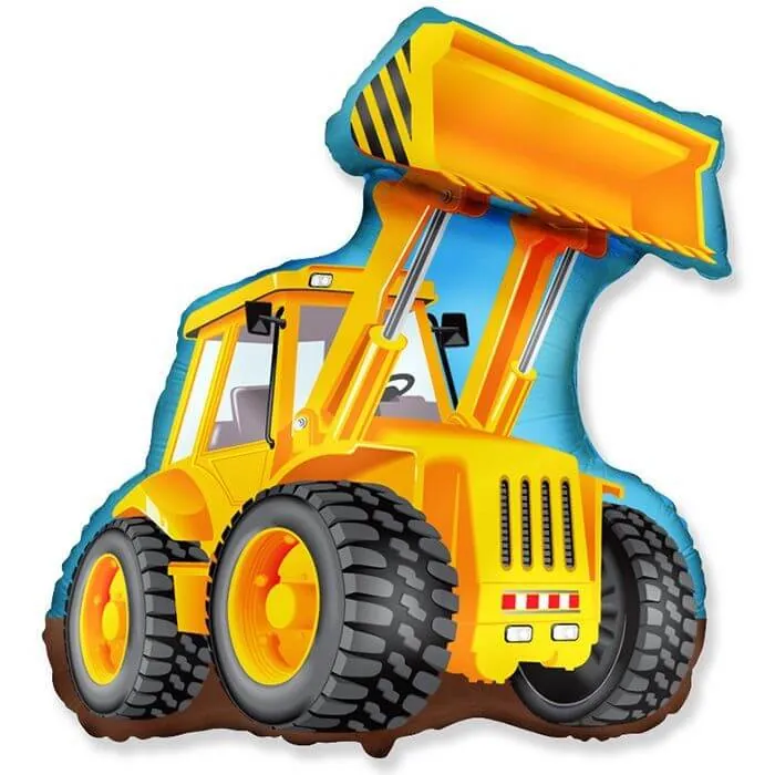 Фигура, Экскаватор 32"/81 см Воздушный шар - Фигура, Экскаватор 32"/81 см