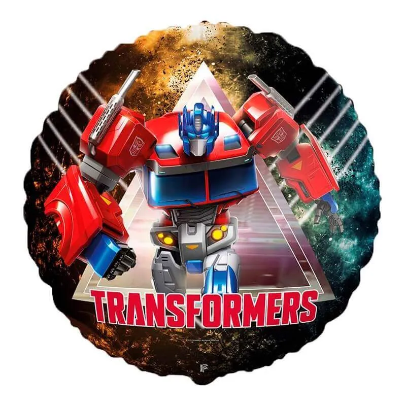 Воздушный шар - Круг, Трансформеры Оптимус прайм, 18"/45 см