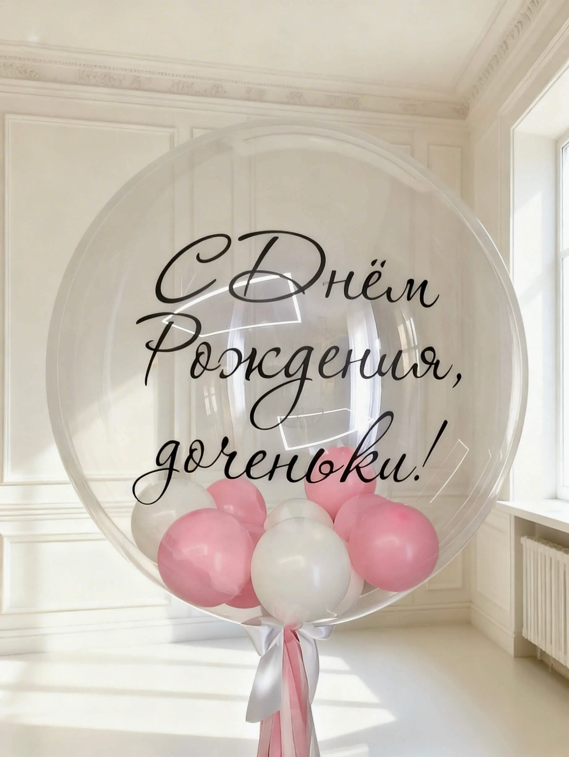 Воздушный шар - Баблс с шарами малышами