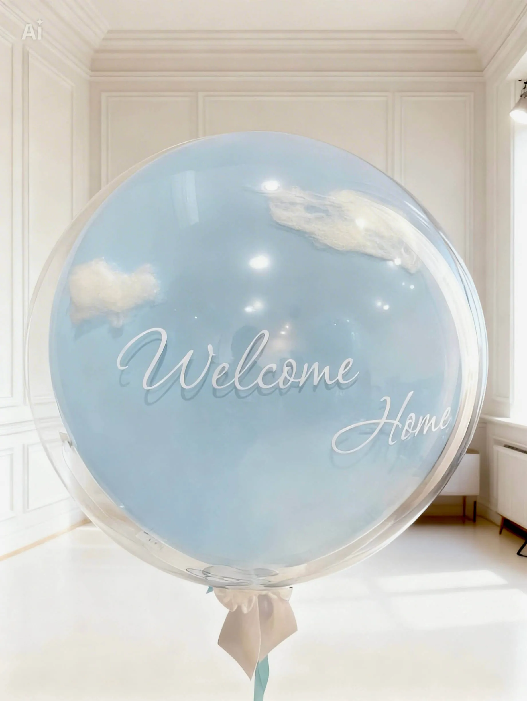 Шар с эффектом стекла Welcome Воздушный шар - Шар с эффектом стекла Welcome