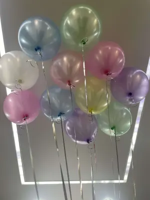 Перламутровые шары под потолок 11 штук