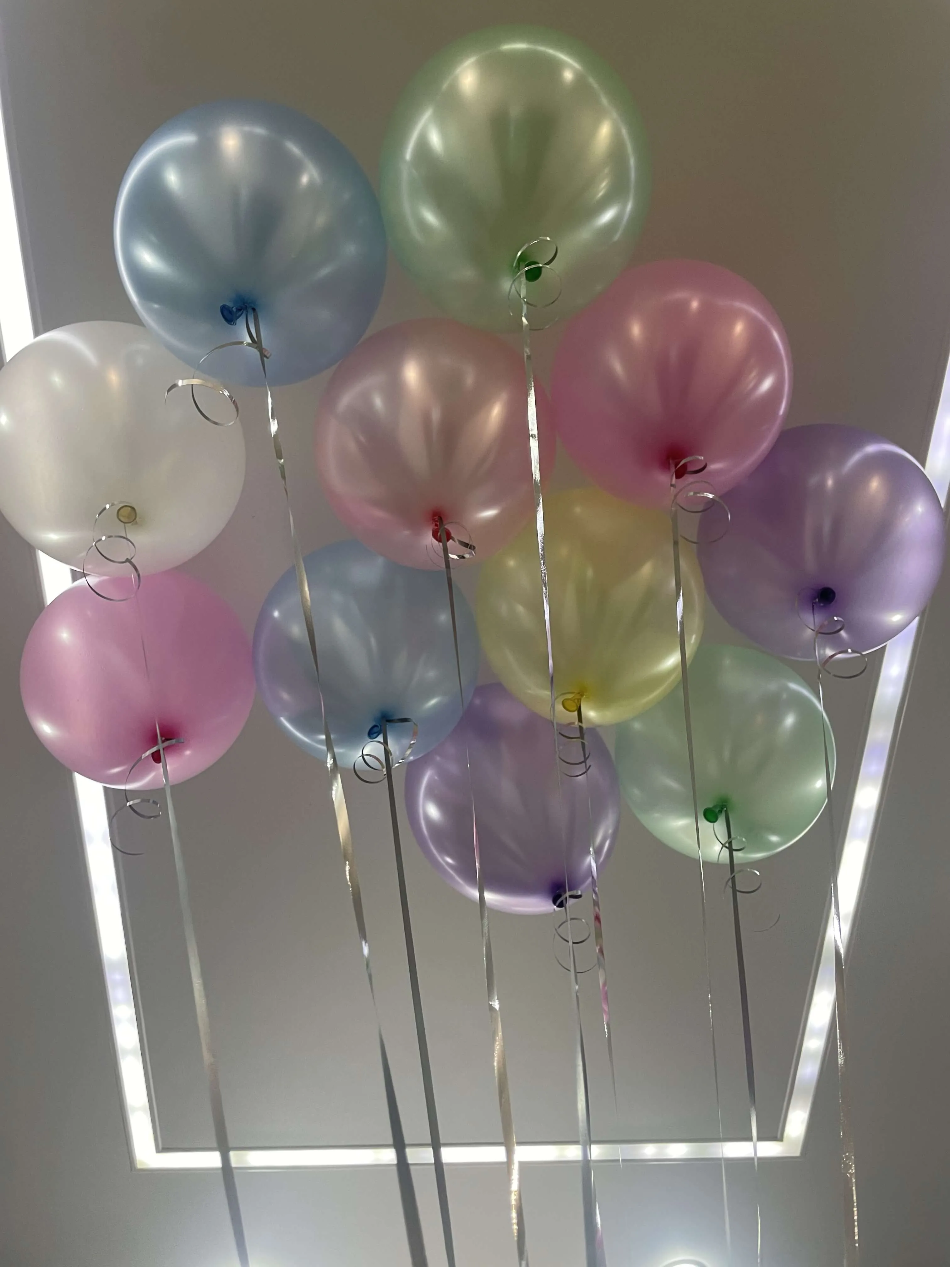 Воздушный шар - Перламутровые шары под потолок 11 штук