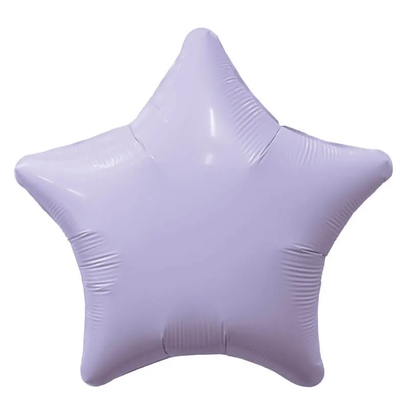 Воздушный шар - Звезда, Лаванда, 18"/45 см