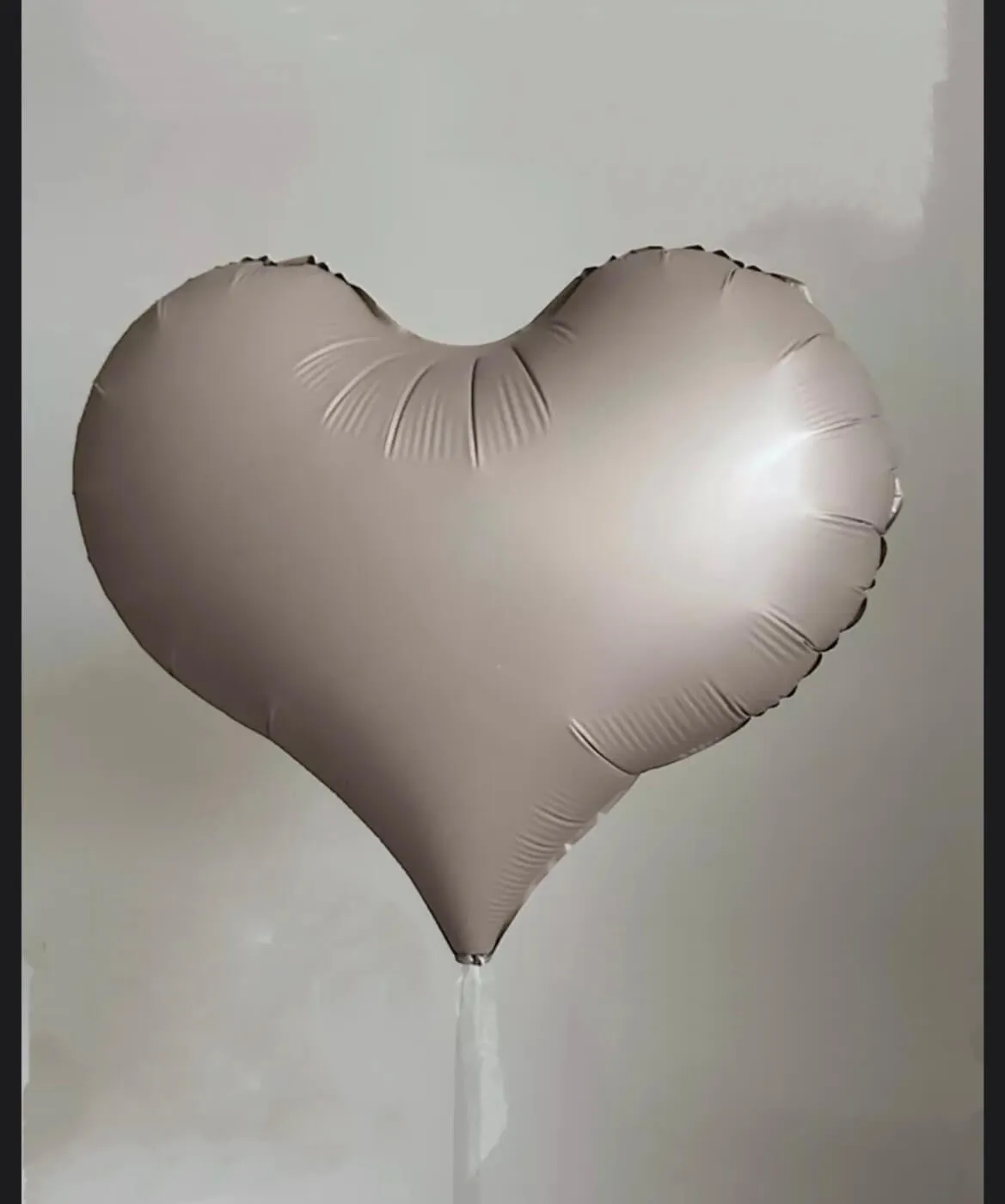 Сердце, Кремовый, 22"/55 см Воздушный шар - Сердце, Кремовый, 22"/55 см