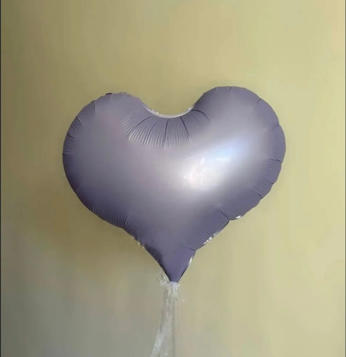 Воздушный шар - Сердце, Сиреневый, 22"/55 см