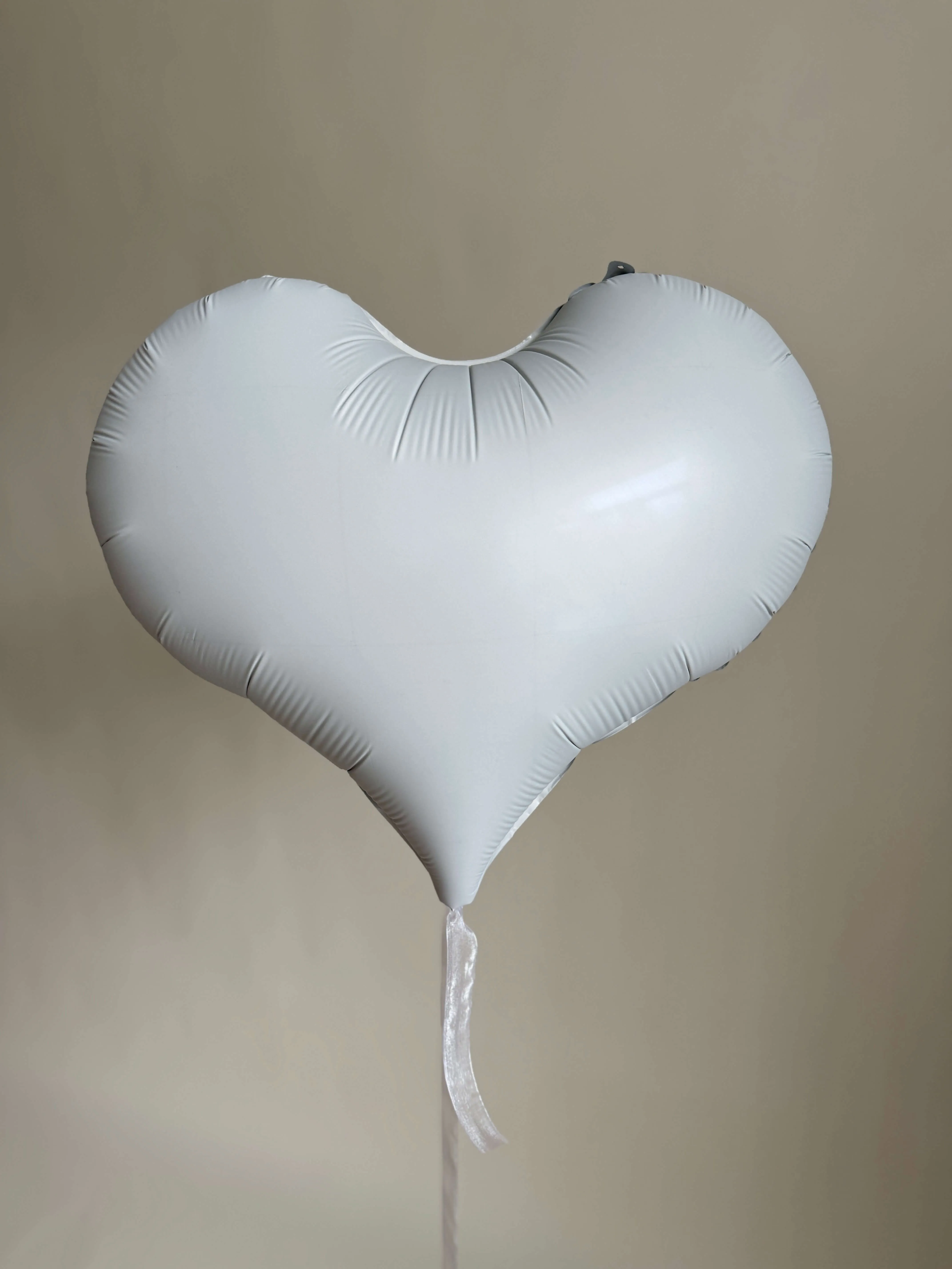 Сердце, Белый, 22"/55 см Воздушный шар - Сердце, Белый, 22"/55 см