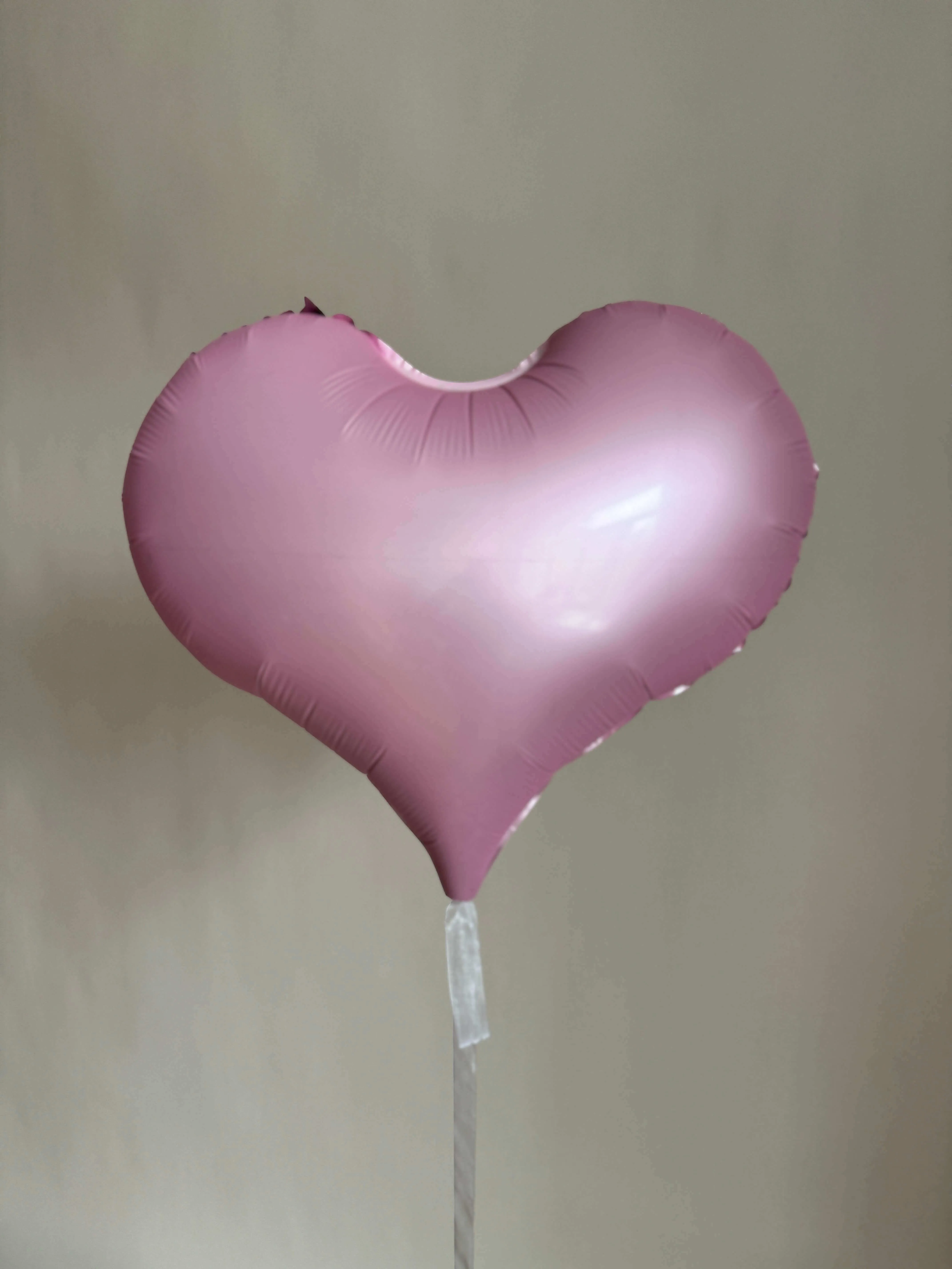 Воздушный шар - Сердце, Розовый, 22"/55 см