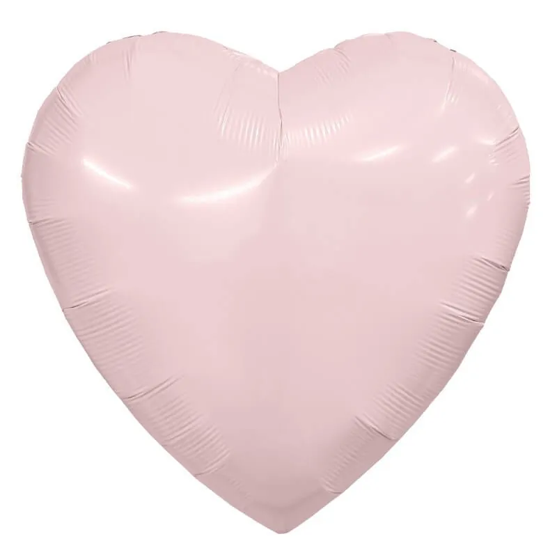 Воздушный шар - Сердце, Пыльная роза, 36"/91 см