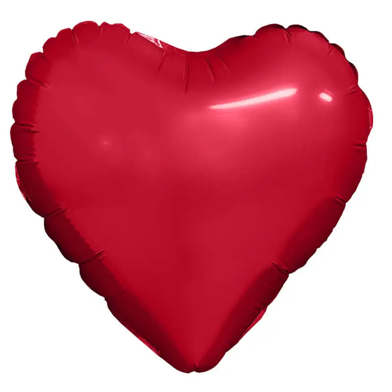 Сердце, Красный, 36"/91 см Воздушный шар - Сердце, Красный, 36"/91 см