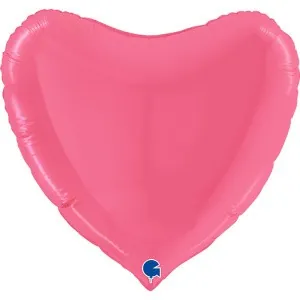 Воздушный шар - Сердце, Бабл-гам, 36"/91 см