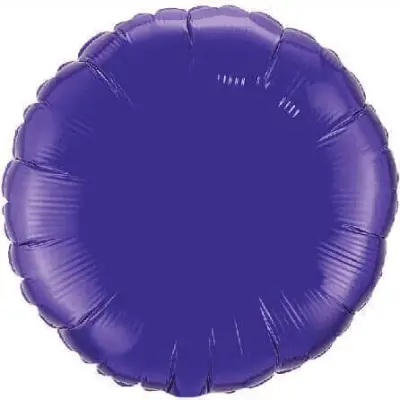 Воздушный шар - Круг, Фиолетовый, 18"/45 см