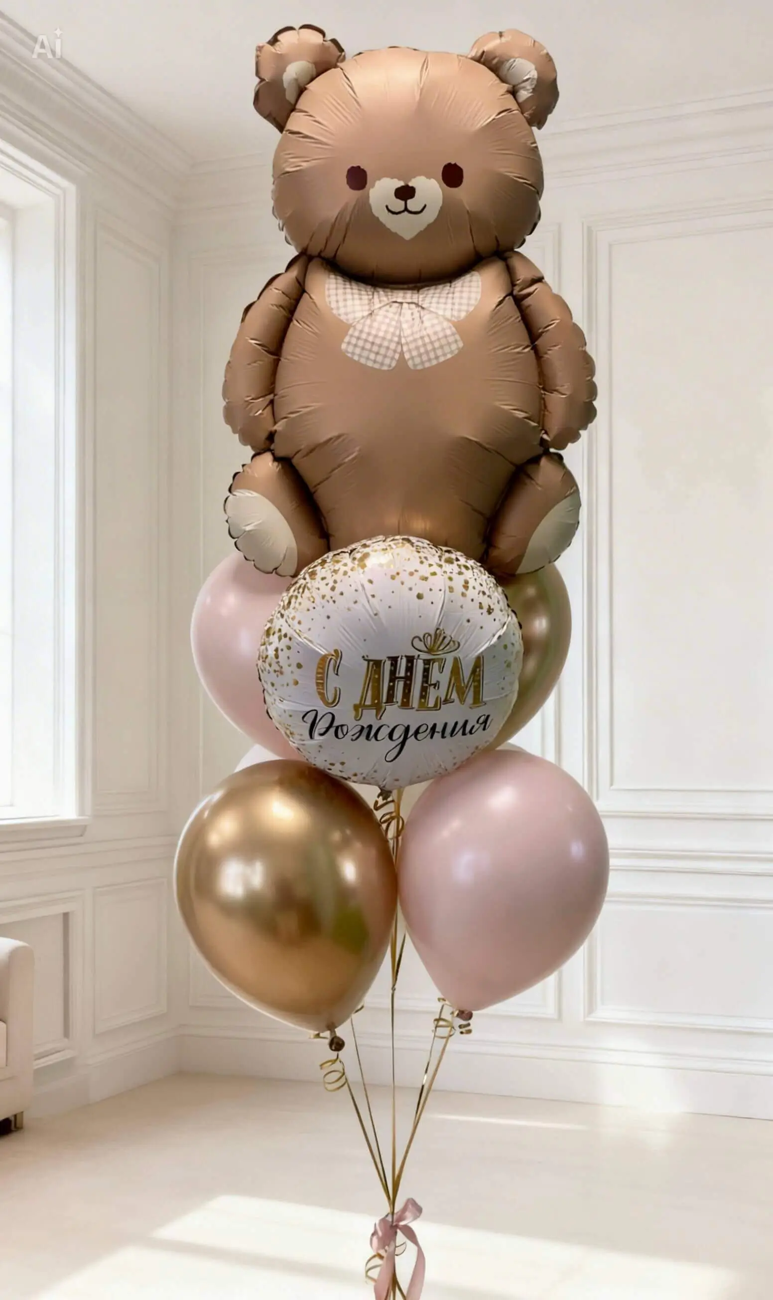 Воздушный шар - Фонтан Мишутка